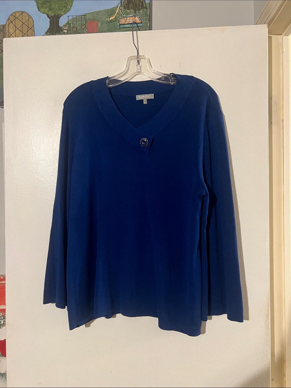 Habitat peacock blue sweater. Cozy!